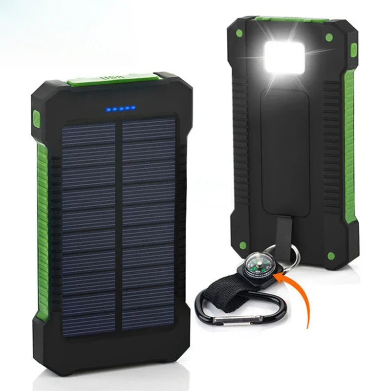 Usb Charger Dynamo - بنك طاقة شمسية محمول بسعة 20000