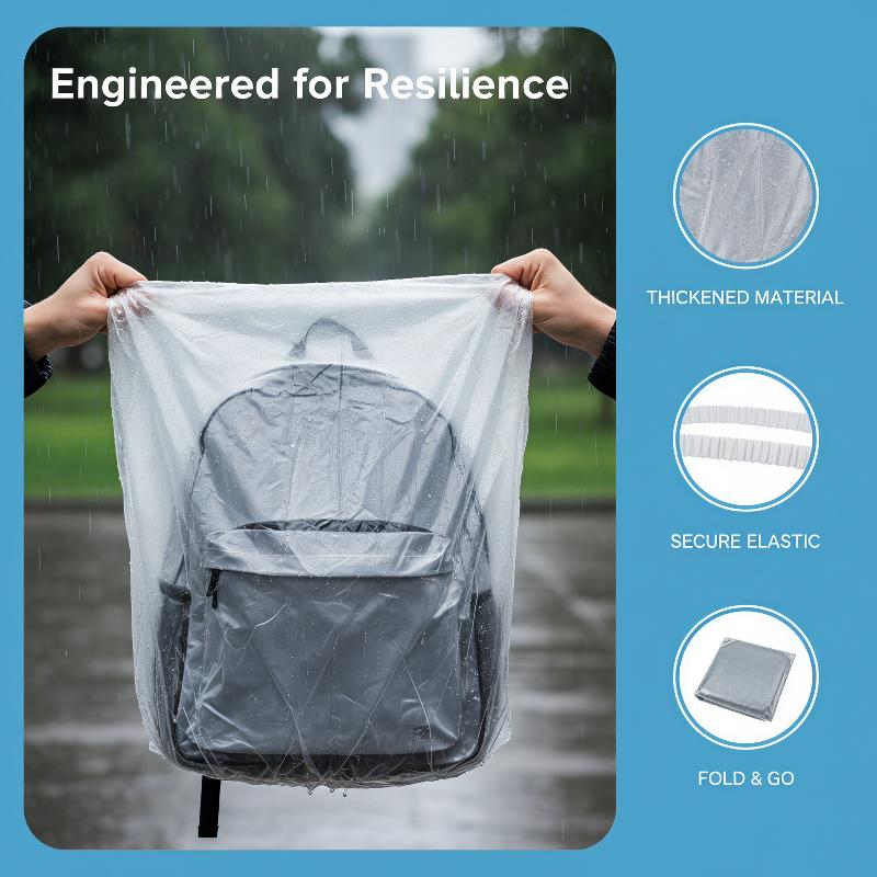 Cycling Commute Rain - أغطية مطرية للحقائب الظهرية قابلة للاستخدام