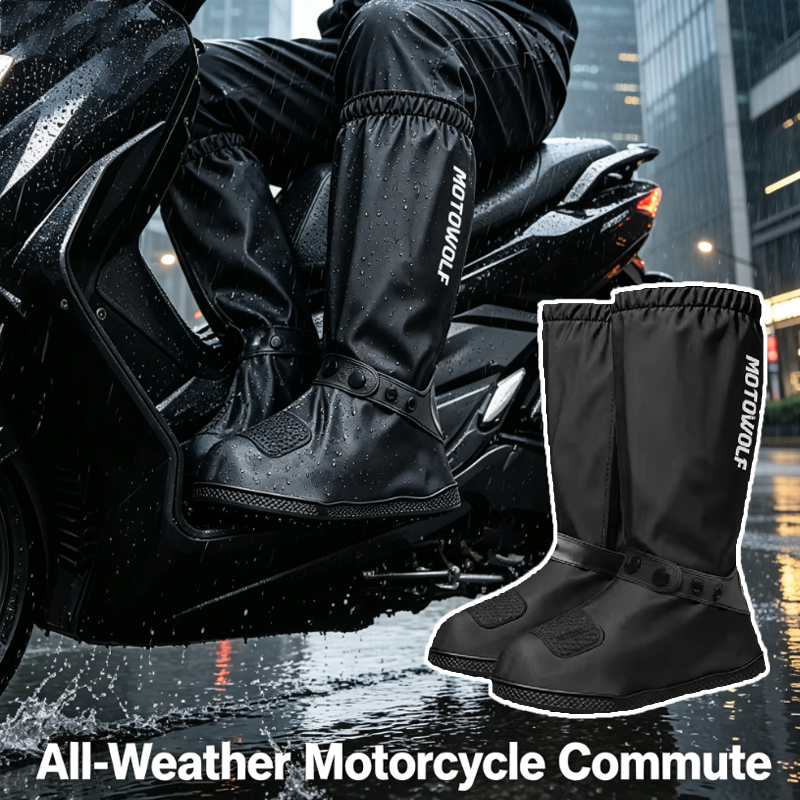 Cycling Commute Rain - أغطية أحذية مقاومة للمطر قابلة لإعادة