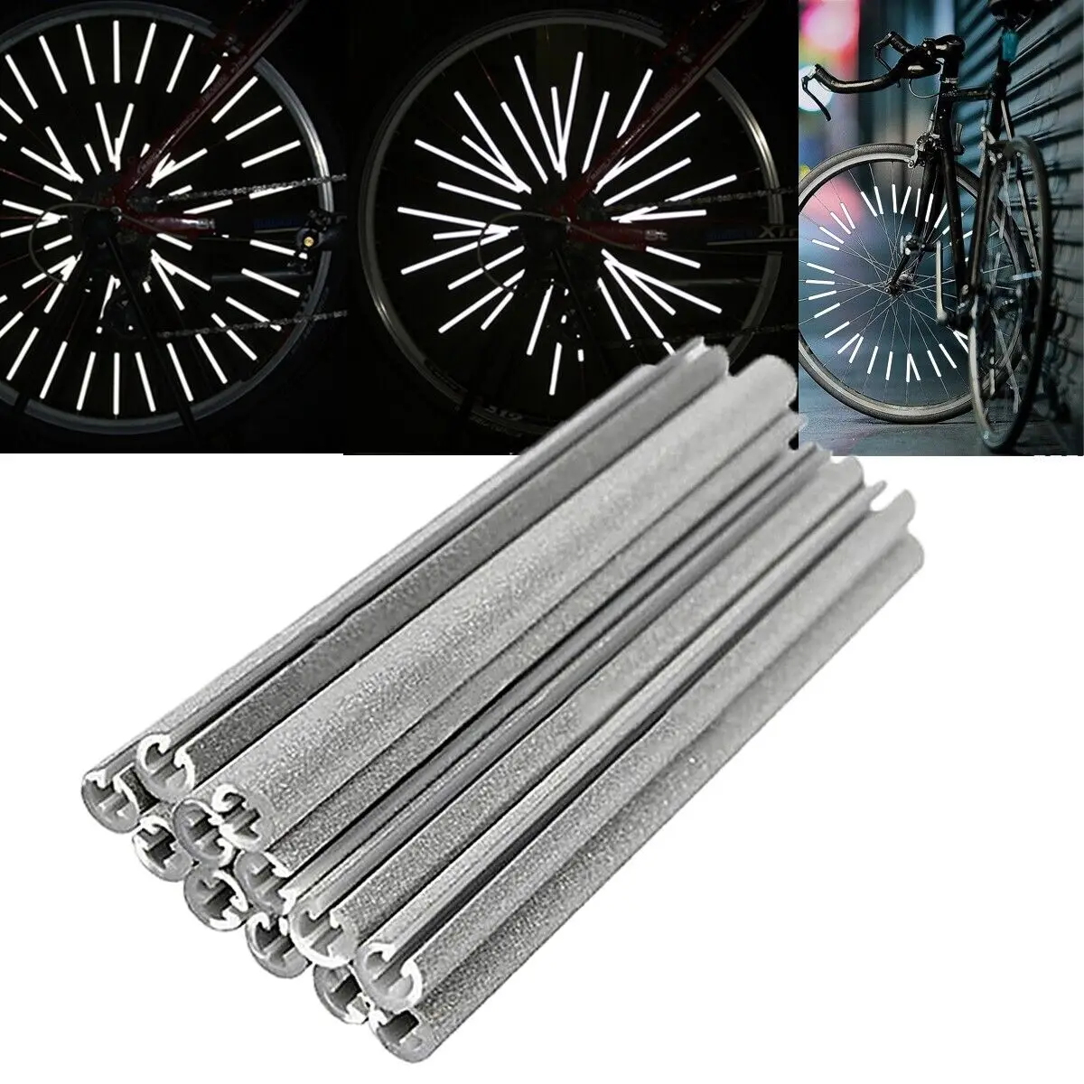 Spoke Reflector Set - 12 قطعة/مجموعة عاكسات ضوء عالية القوة
