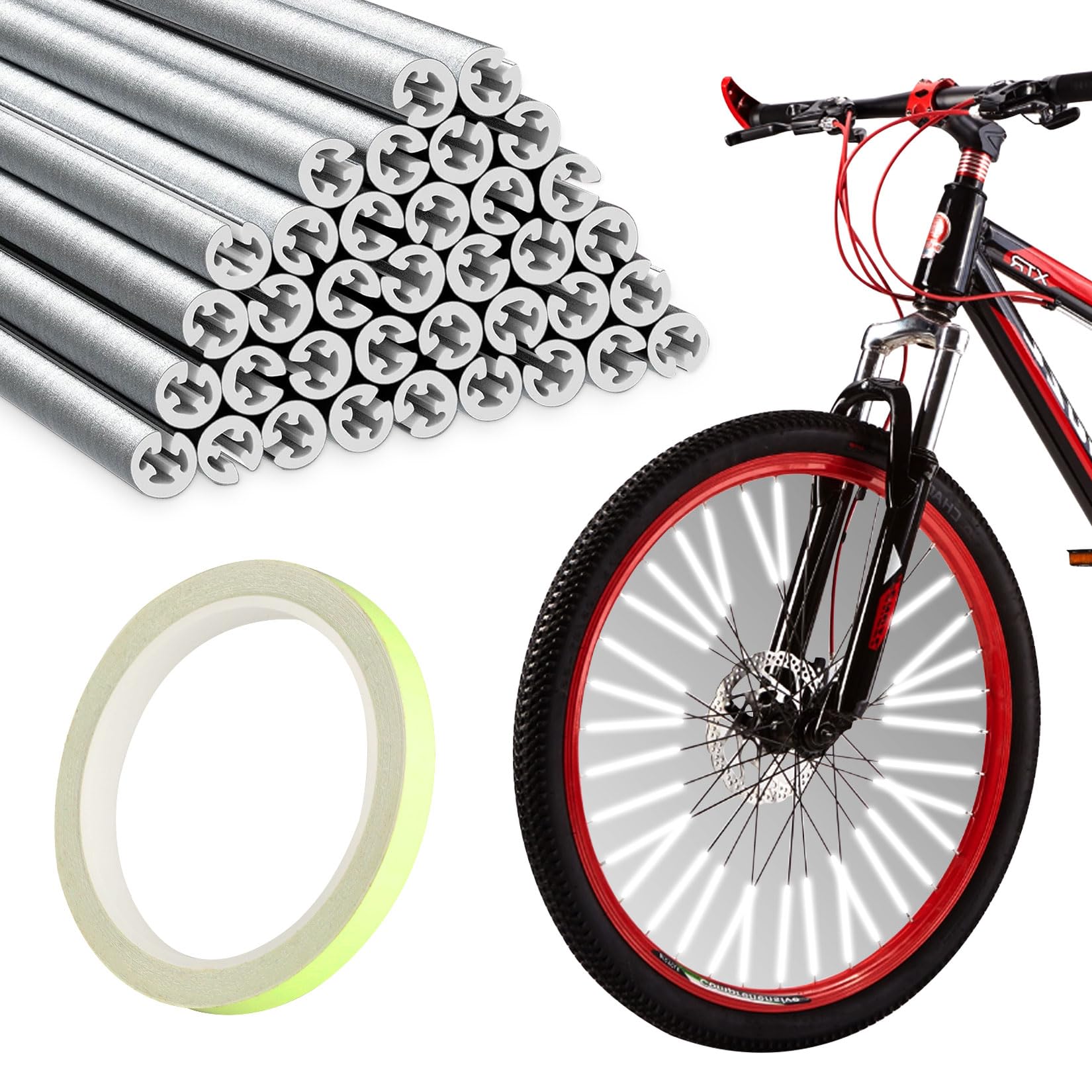 Spoke Reflector Set - مجموعة عاكسات الدراجة - 360 درجة