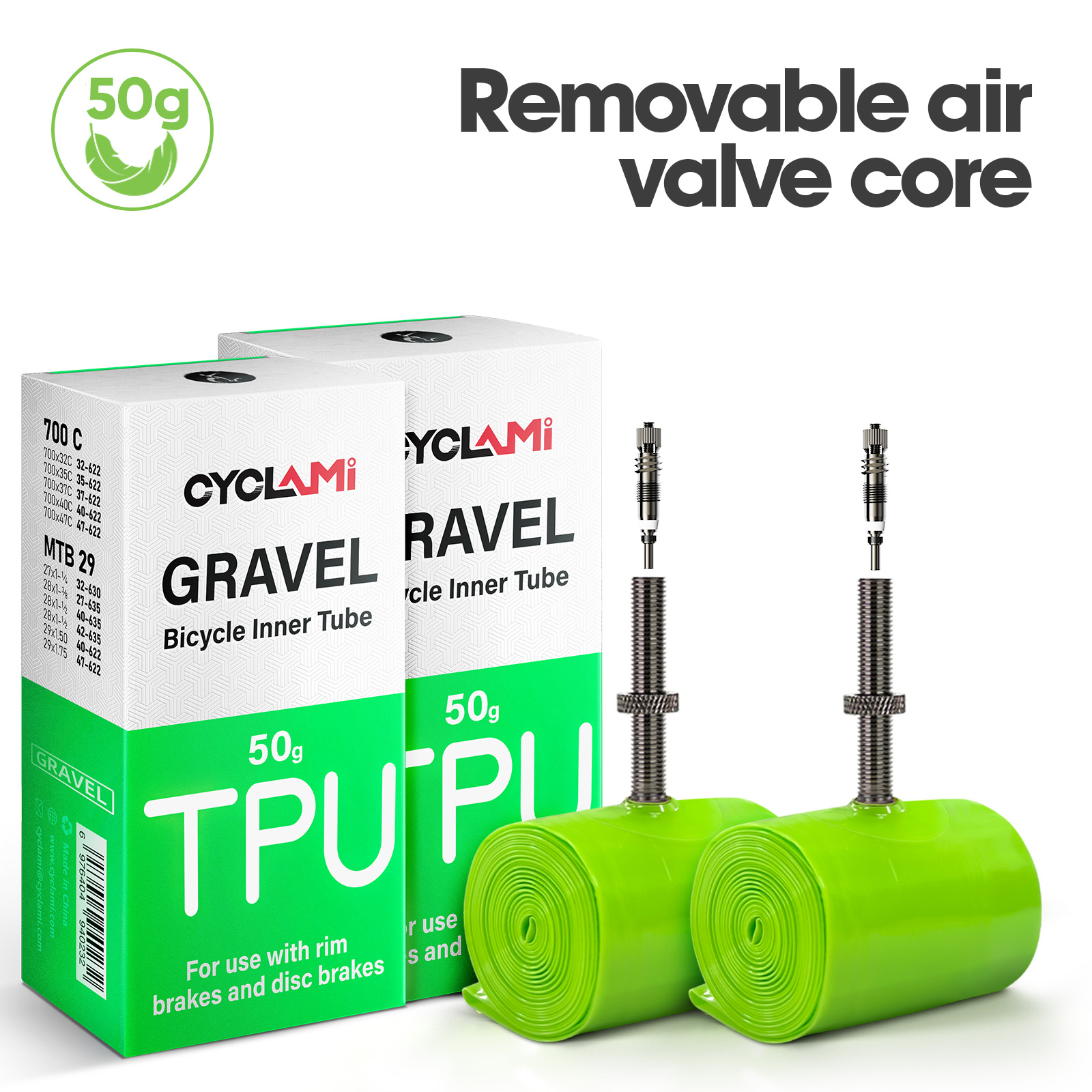 Inner Tube 700C - إطار داخلي خفيف الوزن من CYCLAMI