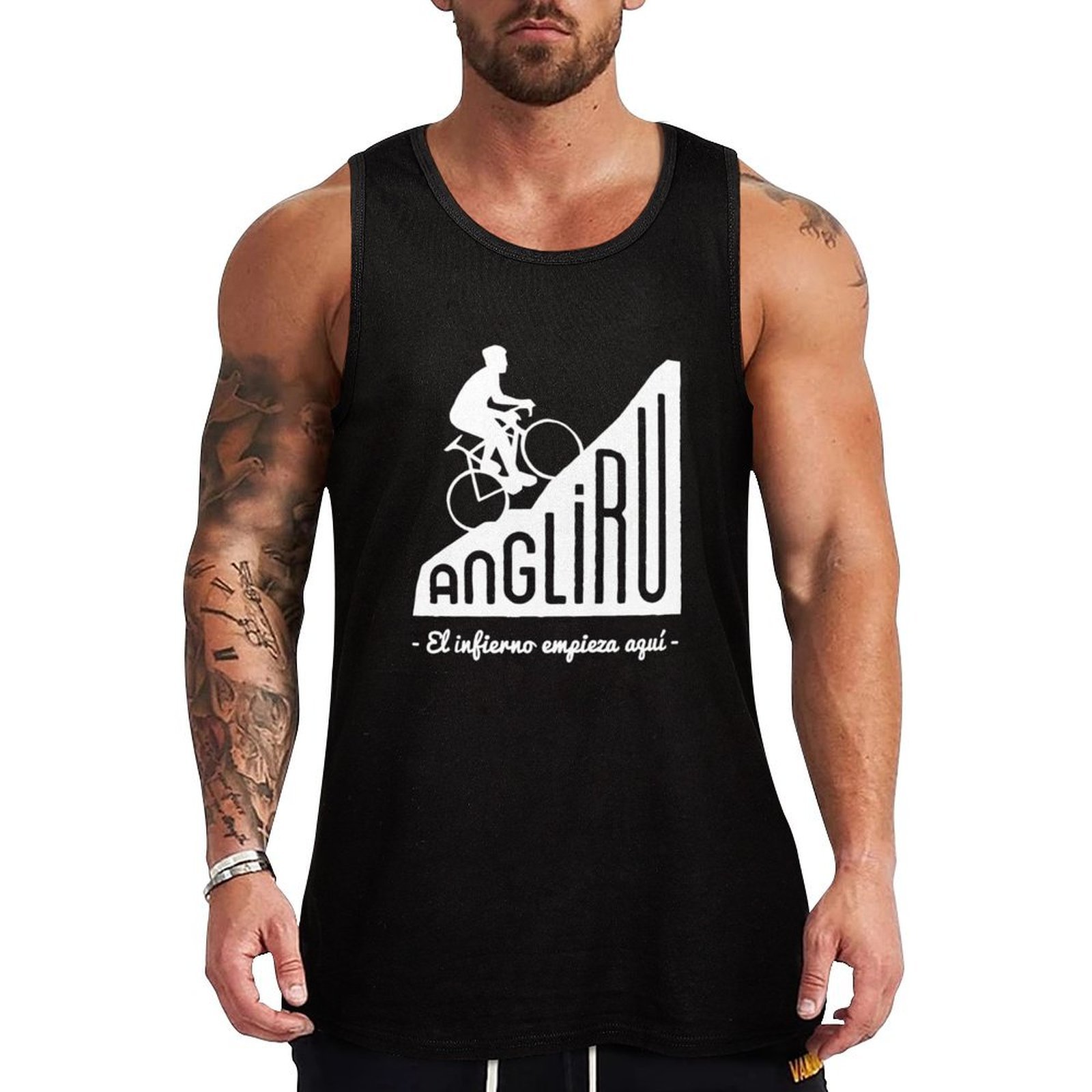Cycling Quote - Angliru climb _quot_El infierno empieza aquí_quot_