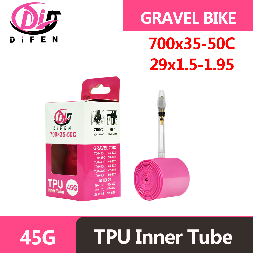45G DiFen بولي TPU الحصى دراجة - مراجعة Inner Tube 700C وسعره