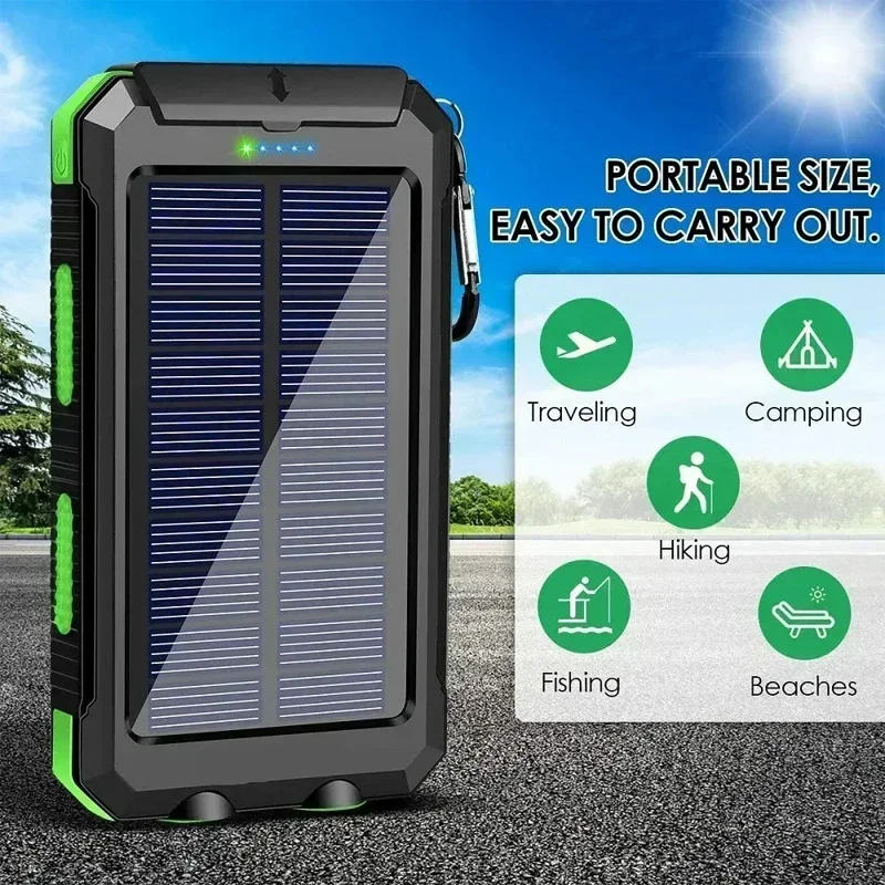 Lenovo 50000mAh Solar Power Ba - مراجعة Usb Charger Dynamo وسعره