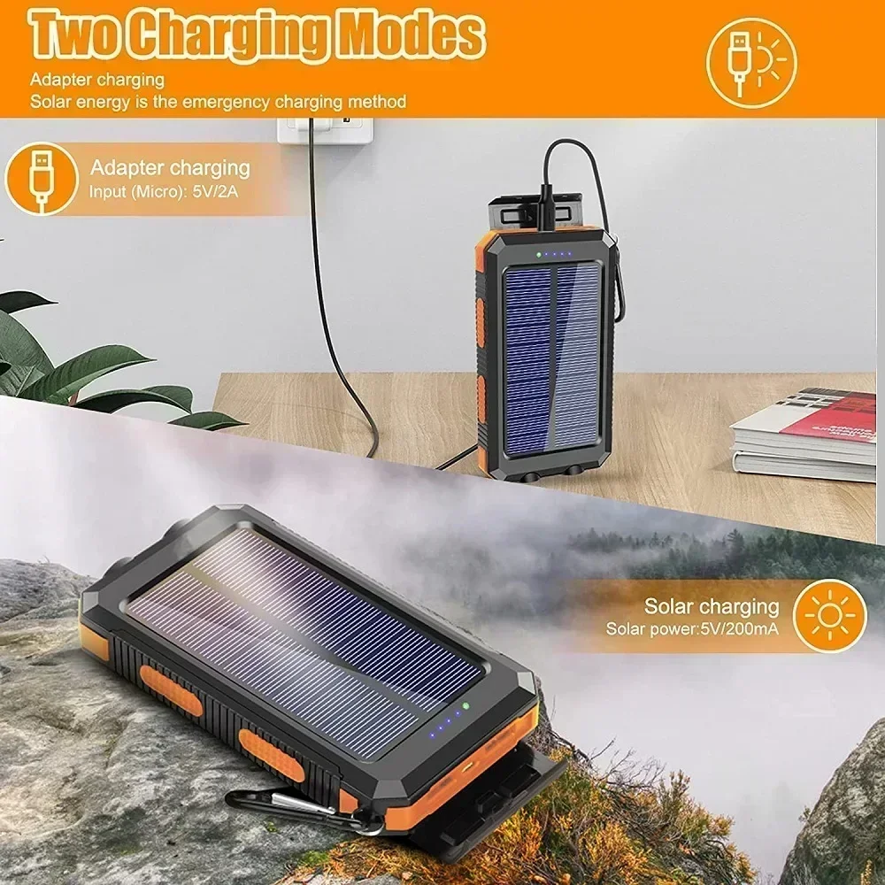 Lenovo 50000mAh Solar Power Ba - مراجعة Usb Charger Dynamo وسعره