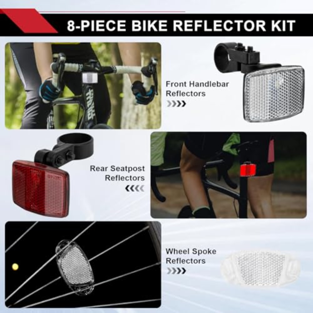 طقم عاكسات للدراجات مكون من 8  - مراجعة Spoke Reflector Set وسعره