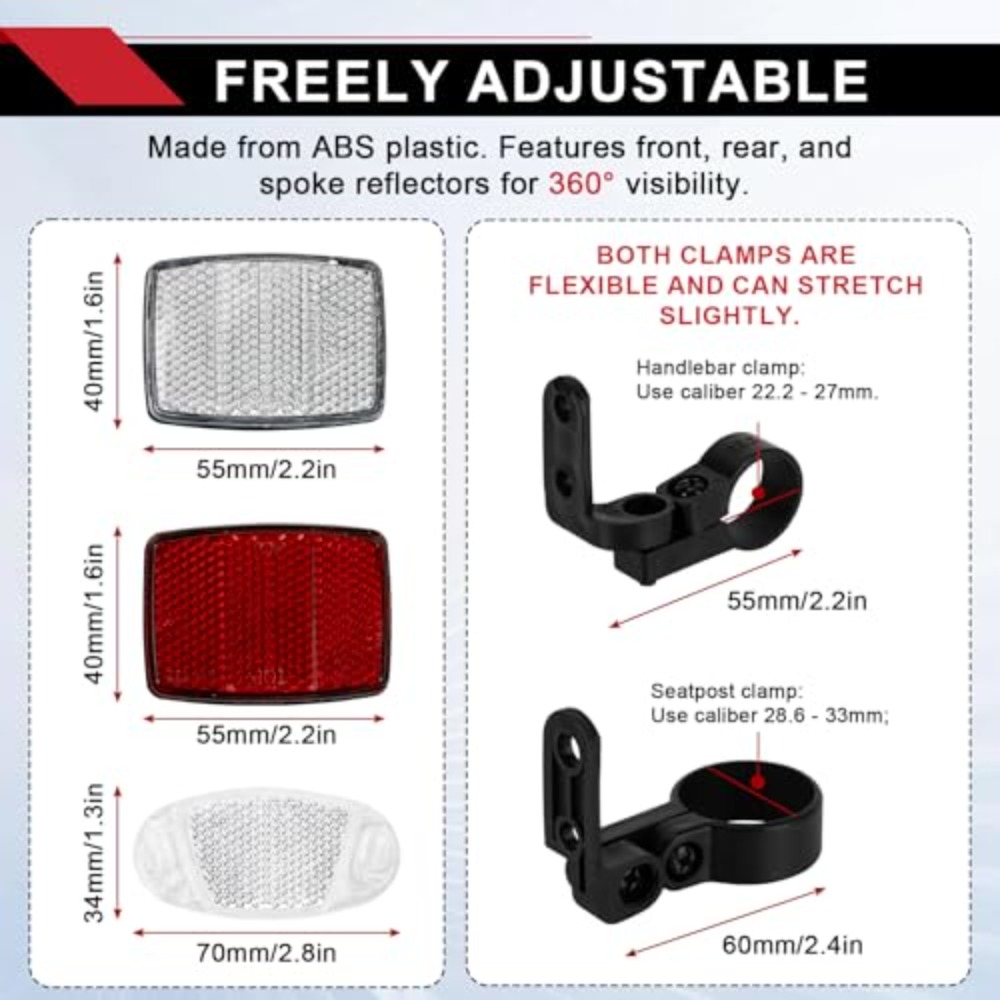 طقم عاكسات للدراجات مكون من 8  - مراجعة Spoke Reflector Set وسعره