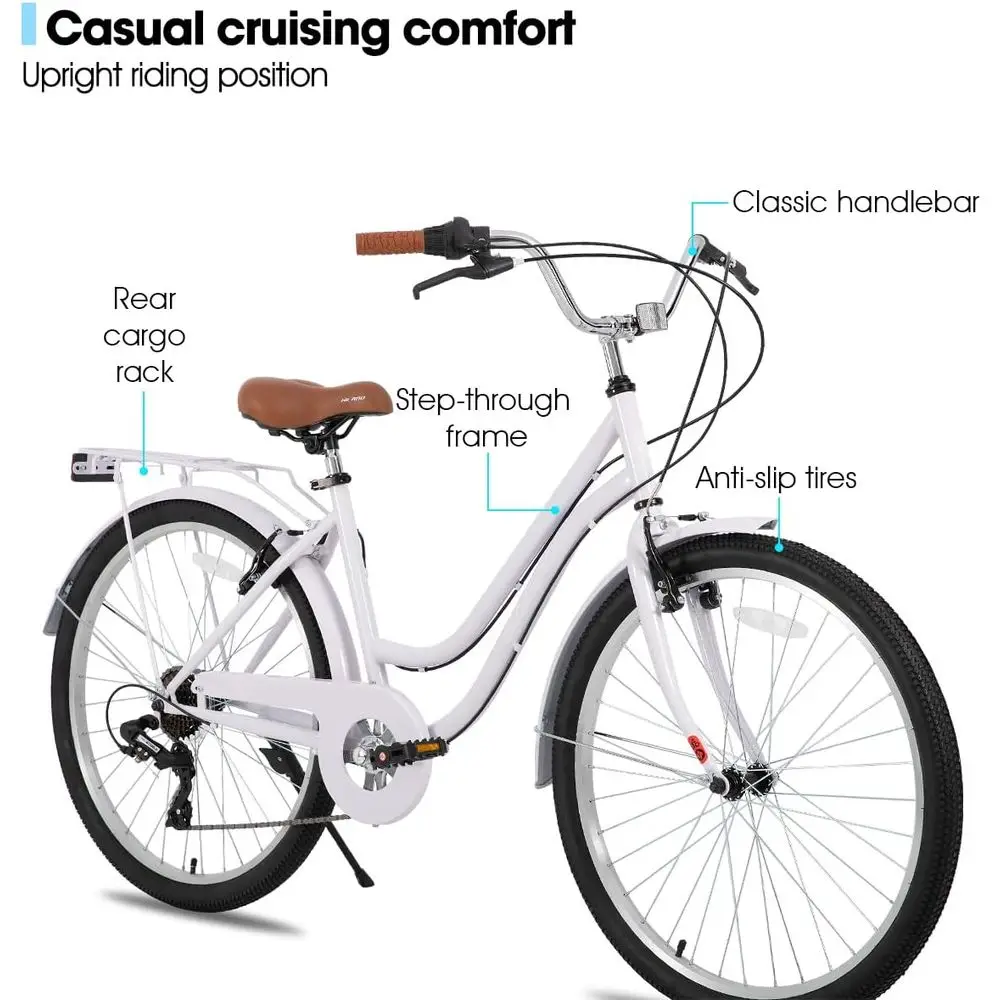 دراجة كروزر بـ 7 سرعات مع رف خ - مراجعة Cycling Commute Speed وسعره
