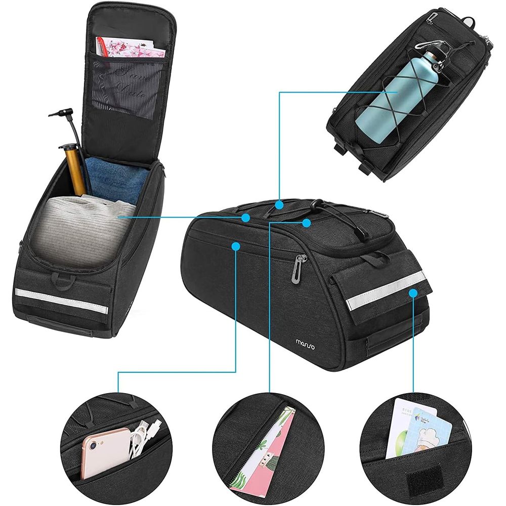 حقيبة دراجة مقاومة للماء، حقيب - مراجعة Panniers Waterproof Rear وسعره