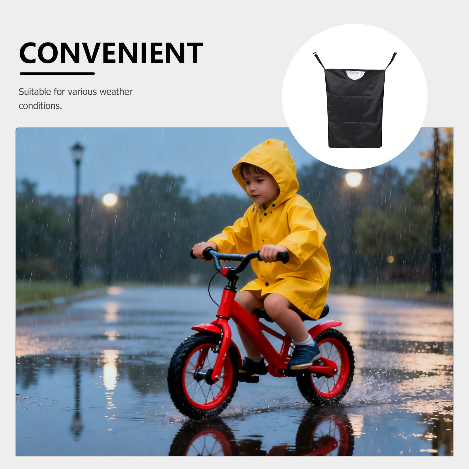 غطاء مقعد دراجة للأطفال مقاوم  - مراجعة Cycling Commute Rain وسعره