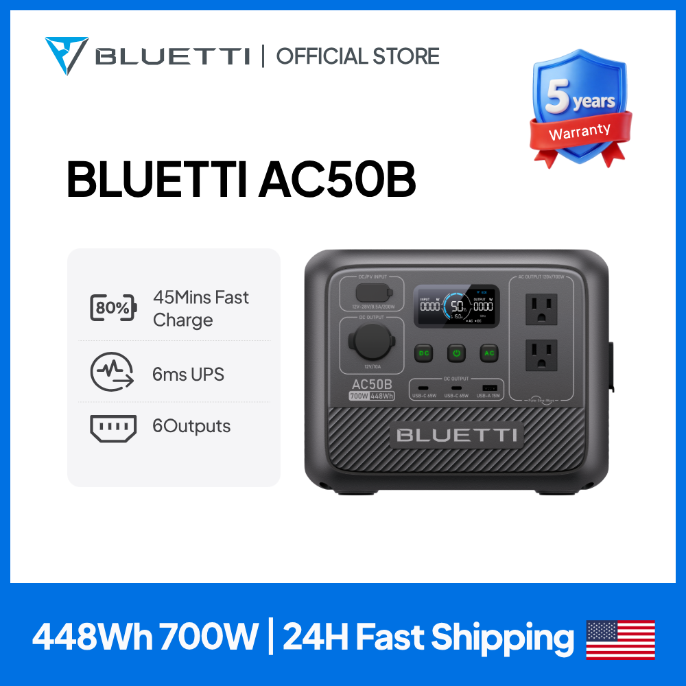 محطة طاقة محمولة BLUETTI AC50B - مراجعة Usb Charger Dynamo وسعره