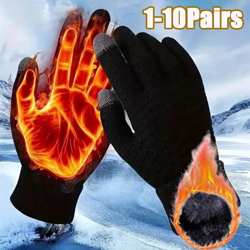 1-10 أزواج من القفازات السميكة - مراجعة Winter Cycling Commute وسعره