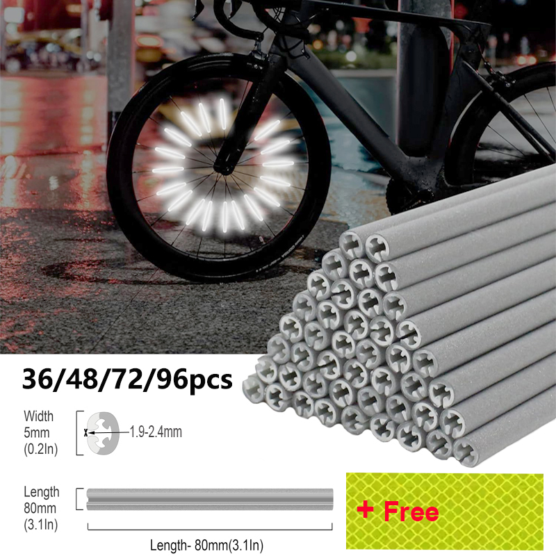 36/48/72/96 قطعة 8 سنتيمتر تكل - مراجعة Spoke Reflector Set وسعره