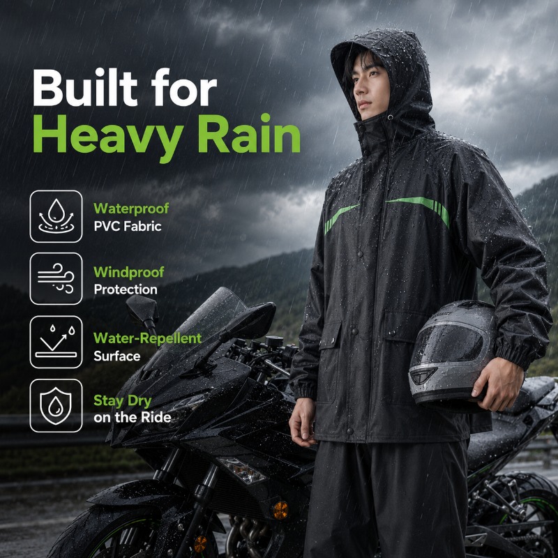 بدلة مطر للدراجات الهوائية مقا - مراجعة Cycling Commute Rain وسعره