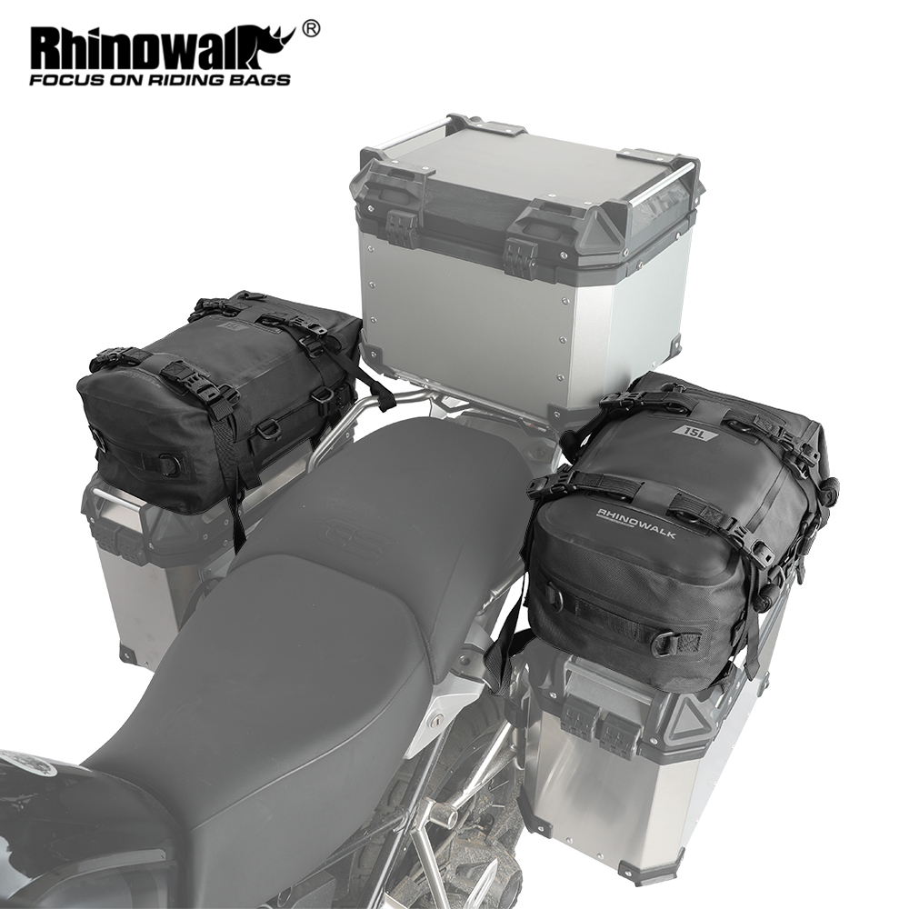 Rinowalk-Motorcycle صندوق علوي - مراجعة Panniers Waterproof Rear وسعره