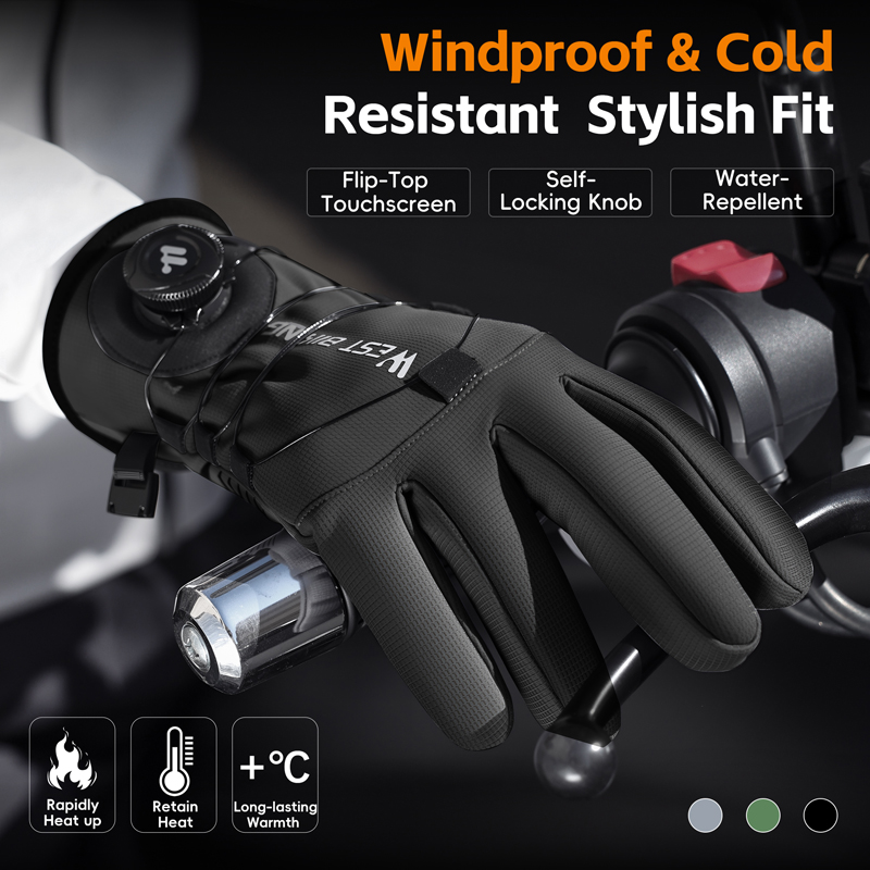 قفازات الشتاء للدراجة المغناطي - مراجعة Winter Cycling Commute وسعره