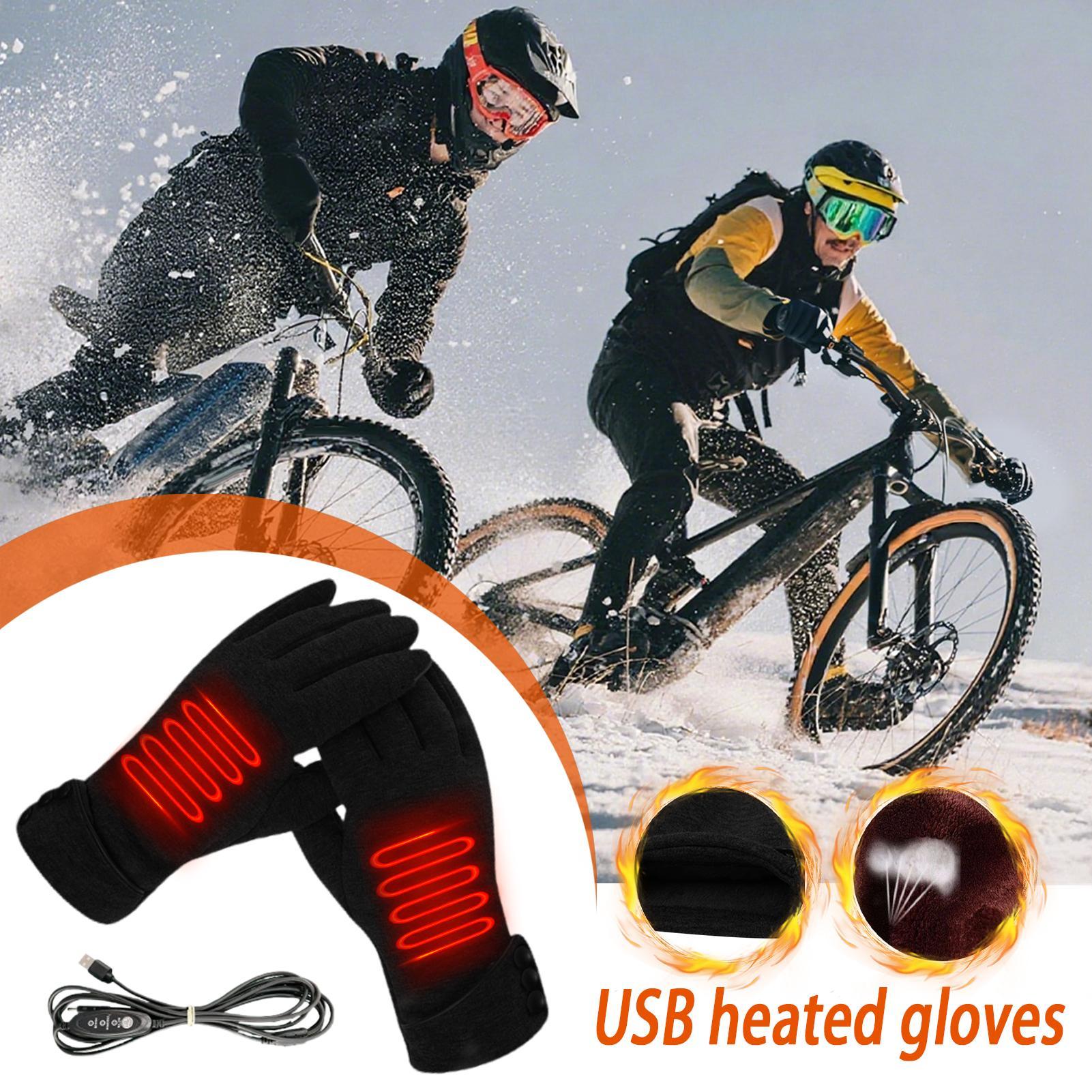 قفازات التدفئة 3-level USB يند - مراجعة Winter Cycling Commute وسعره
