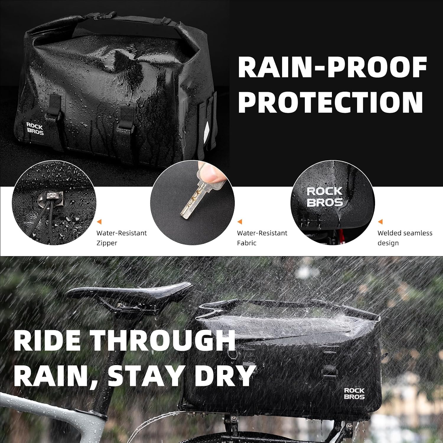 حقيبة دراجة قابلة للتوسيع سعة  - مراجعة Panniers Waterproof Rear وسعره